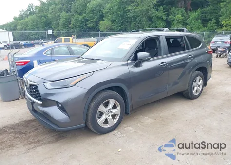 2023 Toyota Highlander Le z USA, uszkodzony, nr VIN 5TDKDRAH9PS018509